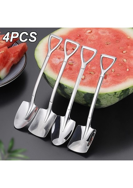 Altın-4pcs4 Tarzı Vintage Kahve Kaşığı Çatal Seti Paslanmaz Çelik Demir Kürek Dondurma Kaşığı Kaşık Yaratıcı Kaşık Çay Kaşığı Sofra Kaşığı (Yurt Dışından) fırsatları