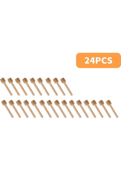 24 Adet Tarzı Bal Karıştırma Çubuğu Karıştırma Kolu Kavanoz Kaşık Pratik Ahşap Kepçe Bal Uzun Çubuk Malzemeleri Bal Mutfak Gereçleri (Yurt Dışından)