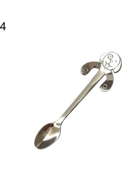 No.4 Tarzı Çevre Dostu Yaratıcı Paslanmaz Çelik Köpek Asılı Bardak Sarılma Kahve Çay Çorbası Şeker Kaşığı Çay Kaşığı Mutfak Sofra Takımı (Yurt Dışından)