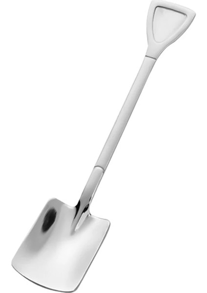 1 Adet-Gümüş B Tarzı Paslanmaz Çelik Yaratıcı Kahve Kaşığı Retro Kürek Kaşığı Dondurma Çay Kaşığı Sofra Bar Aracı Çatal Bıçak Takımı (Yurt Dışından)