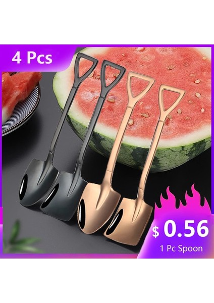 1 Adet-Gümüş B Tarzı Paslanmaz Çelik Yaratıcı Kahve Kaşığı Retro Kürek Kaşığı Dondurma Çay Kaşığı Sofra Bar Aracı Çatal Bıçak Takımı (Yurt Dışından) indirimleri