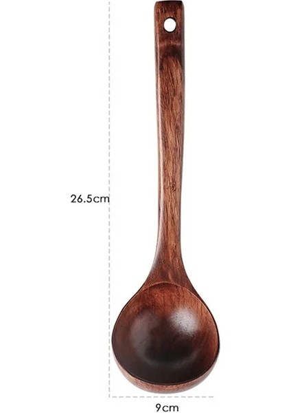 Stil 1 Stili Doğal Ahşap Büyük Çorba Kaşığı Uzun Saplı Pişirme Kaşığı Ahşap Ramen Pirinç Kaşığı Çorba Potası Ikram Sofra Takımı Mutfak Aletleri (Yurt Dışından)