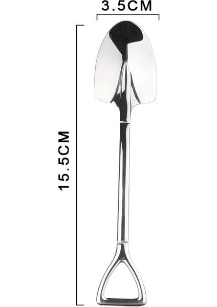 4 Adet Gümüş Bir Stil Paslanmaz Çelik Kürek Kahve Kaşığı Seti Kepçe Kürek Çay Kaşığı Dondurma Tatlı Kaşığı Mutfak Aksesuarları Sofra Takımı (Yurt Dışından) fırsatları