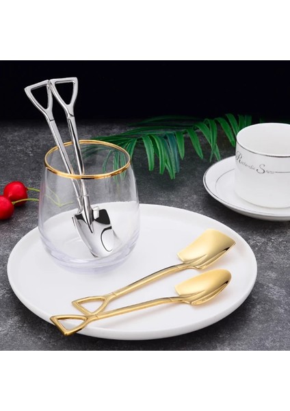 4 Adet Gümüş Bir Stil Paslanmaz Çelik Kürek Kahve Kaşığı Seti Kepçe Kürek Çay Kaşığı Dondurma Tatlı Kaşığı Mutfak Aksesuarları Sofra Takımı (Yurt Dışından) indirimleri