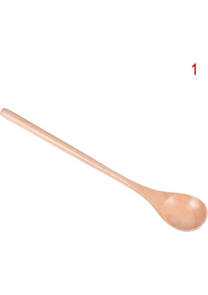 Kahverengi Tarzı Tahta Kaşıklar Büyük Uzun Saplı Kaşık Çocuk Kaşığı Ahşap Pirinç Çorbası Tatlı Kaşığı Kahve Çay Karıştırma Sofra Takımı (Yurt Dışından)