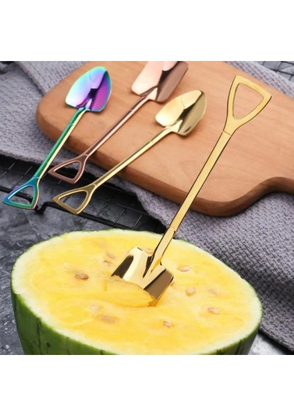 2 Adet Beyaz Kutulu Stil Yaratıcı Kahve Kaşığı Çatal Seti Meyve Kaşığı Tatlı Dondurma Kaşığı Kepçe Kürek Doğum Günü Hediyesi Karpuz Kürek Sofra (Yurt Dışından) fiyatları