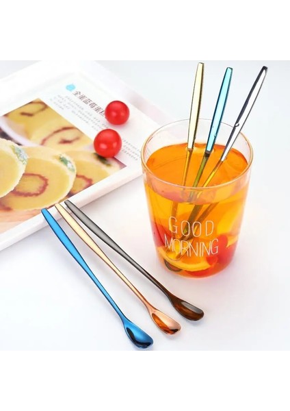 No.3 Tarzı 15CM 304 Paslanmaz Çelik Karıştırma Kaşığı Yaratıcı Uzun Saplı Kalınlaşmak Küçük Içecekler Tatlı Kaşığı Kahve Buz Kaşığı (Yurt Dışından) modelleri