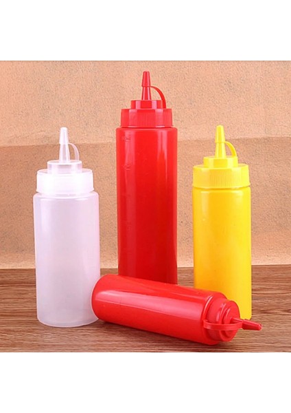 Sarı Stil 360 ml Sos Şişesi Pişirme Araçları Plastik Sıkma Şişesi Zeytinyağı Depolama Kavanoz Çeşni Dağıtıcı Sirke Baharat Aksesuarları (Yurt Dışından) indirimleri