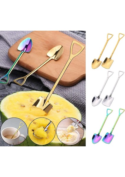 No.8 Stili 304 Yaratıcı Retro Kürek Kahve Kaşığı Paslanmaz Çelik Tatlı Kaşığı Karpuz Kaşığı Dondurma Kaşığı Ucu Kürek Düz Kürek (Yurt Dışından) fırsatları