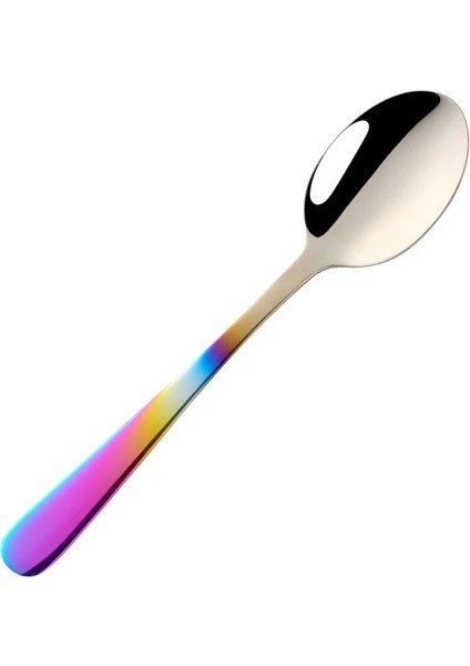 Yeni Color-C Stili Paslanmaz Çelik Gül Altın Kahve Kaşığı Ayna Lehçe Çay Kahve Karıştırma Kaşık Tatlı Dondurma Çorba Kaşığı Parti Için (Yurt Dışından)