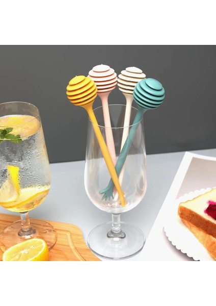 Ahşap 8cm Tarzı 1 Parça 1 Adet Bal Karıştırma Çubuğu Bal Kavanoz Malzemeleri Için Pürüzsüz ve Çapaksız Yaratıcı Çevre Dostu Uzun Sap Karıştırma Çubuğu Tatlı Araçları (Yurt Dışından)