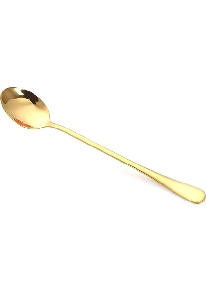 No.2 Tarzı Uzun Saplı Şekilli Kaşık Sütlü Çay Kahve Karıştırma Kaşığı Paslanmaz Çelik Kahve Kaşığı Tatlı Kaşığı Cafe Mutfak Aksesuarları (Yurt Dışından)