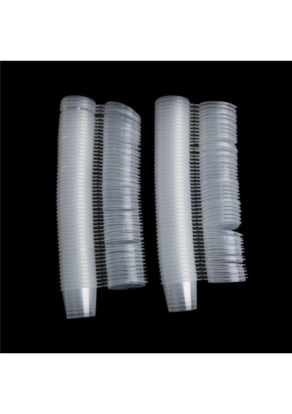 25ML Tarzı Et Şeffaf Tek Kullanımlık Plastik Çay Bardağı Kahve Fincanları Kapaklı Buzlu Kahve Kabarcık Boba Smoothie Için 25ML (Yurt Dışından)