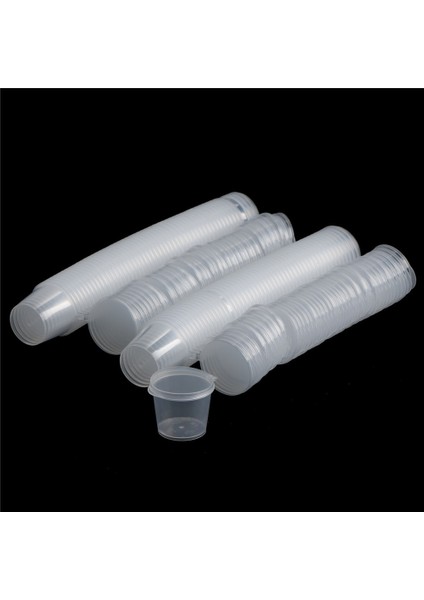 25ML Tarzı Et Şeffaf Tek Kullanımlık Plastik Çay Bardağı Kahve Fincanları Kapaklı Buzlu Kahve Kabarcık Boba Smoothie Için 25ML (Yurt Dışından)