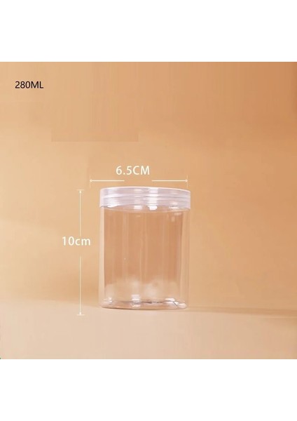 280ML Stili Wbboomıng Yuvarlak Mühürlü Kavanoz Şeffaf Plastik Gıda Kavanoz Kurutulmuş Meyve Pet Çiçek Çay Bisküvi Kutusu Ambalaj Turşu Bal Şişeleri (Yurt Dışından)
