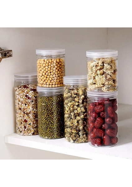 280ML Stili Wbboomıng Yuvarlak Mühürlü Kavanoz Şeffaf Plastik Gıda Kavanoz Kurutulmuş Meyve Pet Çiçek Çay Bisküvi Kutusu Ambalaj Turşu Bal Şişeleri (Yurt Dışından) indirimleri