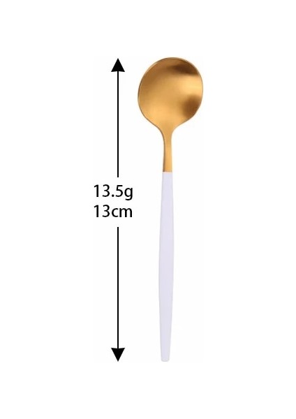 Beyaz Altın Tarzı 1 Adet Kahve Kaşıksız Çelik Kaşık Bal Çay Kahve Uzun Saplı Karıştırma Kaşığı Çay Kaşığı Gadget Mutfak Aletleri Aksesuarları (Yurt Dışından)