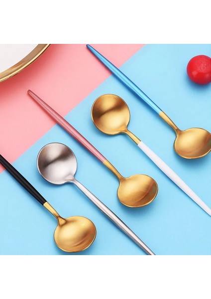 Beyaz Altın Tarzı 1 Adet Kahve Kaşıksız Çelik Kaşık Bal Çay Kahve Uzun Saplı Karıştırma Kaşığı Çay Kaşığı Gadget Mutfak Aletleri Aksesuarları (Yurt Dışından) fiyatları