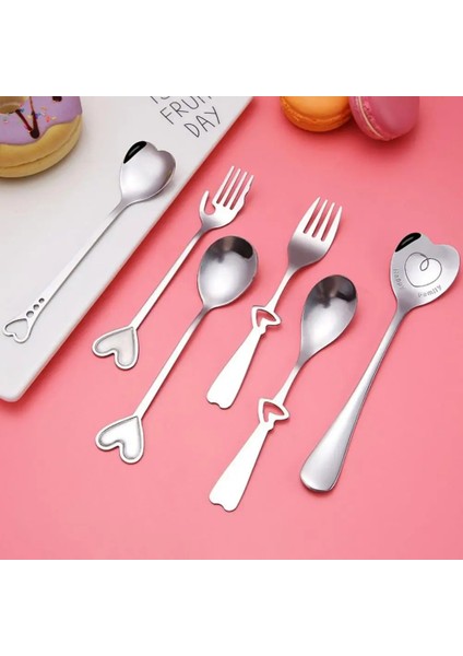 A2 Stili Paslanmaz Çelik Kalp Şekli Kahve Çay Kaşığı Çatal Tatlı Şeker Karıştırma Dekoratif Kaşık Çay Kaşığı Düğün Hediyesi Mutfak Gereçleri (Yurt Dışından) fiyatları