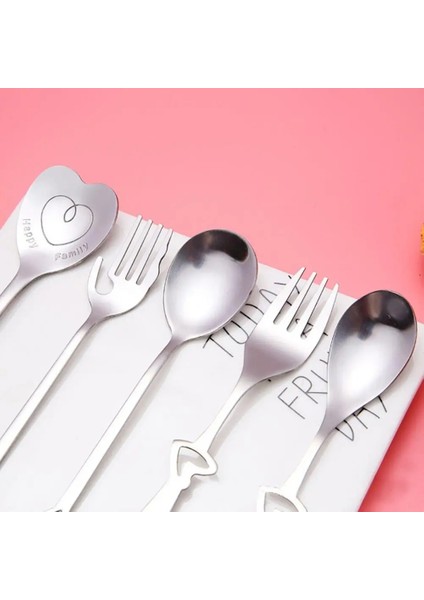 A3 Stili Paslanmaz Çelik Kalp Şekli Kahve Çay Kaşığı Çatal Tatlı Şeker Karıştırma Dekoratif Kaşık Çay Kaşığı Düğün Hediyesi Mutfak Gereçleri (Yurt Dışından) modelleri