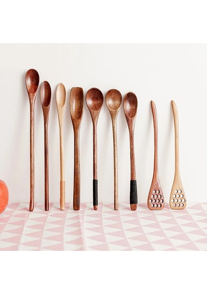 No.2 Tarzı 1 Adet Tahta Kaşık Karıştırma Pirinç Salata Kaşığı Uzun Sap Tatlı Çeşni Şeker Tuz Baharat Kaşığı Sofra Mutfak Gereçleri (Yurt Dışından) modelleri