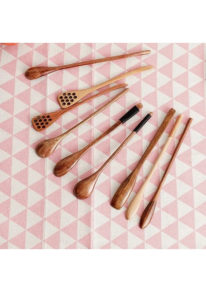 No.2 Tarzı 1 Adet Tahta Kaşık Karıştırma Pirinç Salata Kaşığı Uzun Sap Tatlı Çeşni Şeker Tuz Baharat Kaşığı Sofra Mutfak Gereçleri (Yurt Dışından) indirimleri