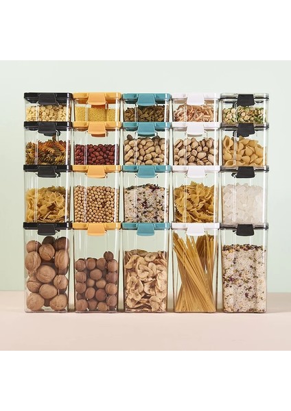 460MLŞEFFAF Stil Plastik Mutfak Şeffaf Saklama Kutusu Mühürlü Kavanoz Tahıllar Fasulye Depolama Organizatör Gıda Kapları Buzdolabı Saklama Kutuları (Yurt Dışından) indirimleri