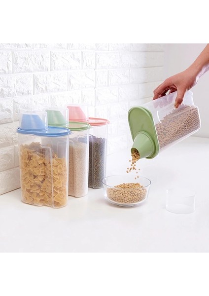 2.5l-Mavi Tarzı Plastik Şeffaf Saklama Şişesi Mutfak Tahılları Mühürlü Kutular Kavanoz Banyo Çamaşır Tozu Depolama Tankı Kutu Organizatörleri Mx (Yurt Dışından) fiyatları
