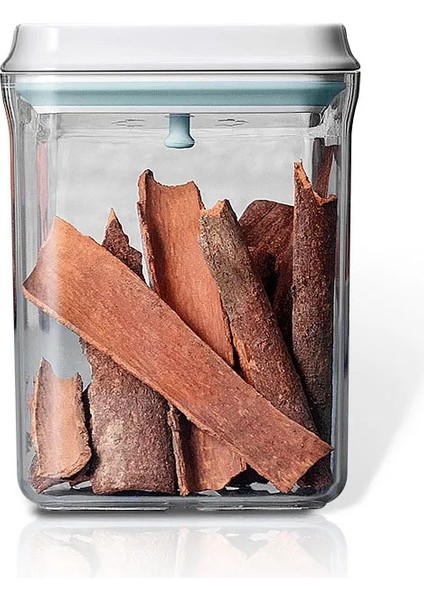 KARE-1500ML-GRI Tarzı 11 Kapasiteli Gıda Saklama Kutusu Konteyner Tek Düğme Onoff Mühürlü Kavanoz Tahıl Depolama Tankı Cansfor Buzdolabı Mutfak Taze Tutmak (Yurt Dışından)