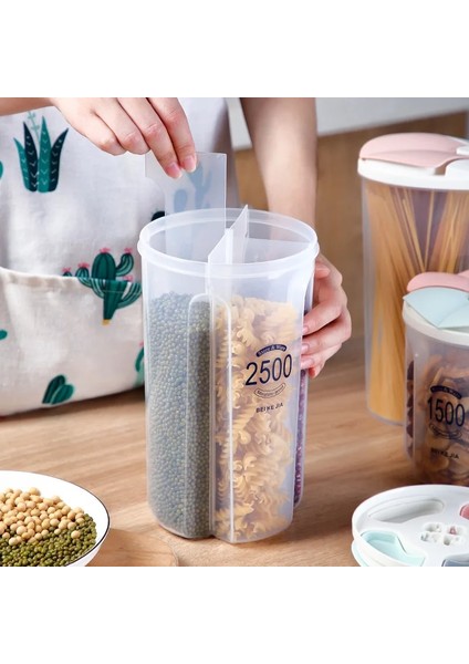 3 Izgara-Yeşil Stil Mühürlü Plastik Tahıl Dağıtıcı Saklama Kutusu Mutfak Gıda Tahıl Pirinç Konteyner Güzel Mutfak Pirinç Saklama Kutusu Un Tahıl Depolama (Yurt Dışından)
