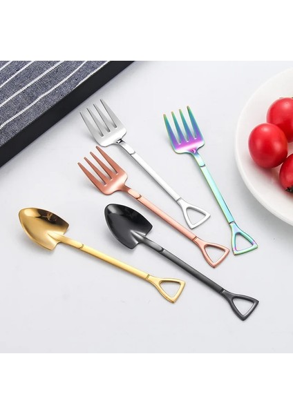 10 Adet Gümüş Bir Stil Paslanmaz Çelik Kahve Kaşığı Karpuz Kürek Tatlı Çatal Kaşığı Dondurma Kaşığı Çay Kaşığı Karıştırma Kaşığı Yılbaşı Hediyeleri (Yurt Dışından) modelleri