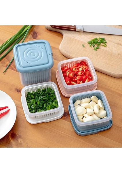 Beyaz 260ML Tarzı Mini Buzdolabı Organizatör Mutfak Buzdolabı Saklama Kutusu Drenaj Mühürlü Zencefil Konteyner Sebzelik Enkaz Buzdolabı Saklama Kutuları Tepsisi (Yurt Dışından) modelleri