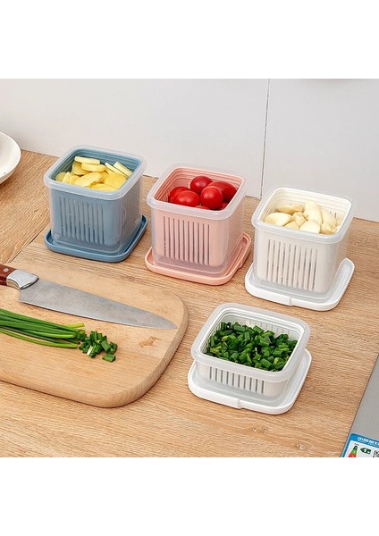 Beyaz 260ML Tarzı Mini Buzdolabı Organizatör Mutfak Buzdolabı Saklama Kutusu Drenaj Mühürlü Zencefil Konteyner Sebzelik Enkaz Buzdolabı Saklama Kutuları Tepsisi (Yurt Dışından) fırsatları