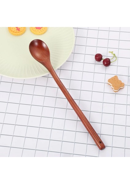 No.1 Tarzı Japon Tarzı Uzun Saplı Tahta Kaşık Doğal Katı Büyük Ahşap Çorba Kaşığı Çay Kaşığı Sofra Lapası Tatlı Karıştırma Kaşığı (Yurt Dışından) fırsatları