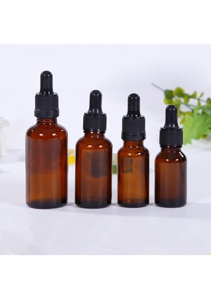 Stili Temizle 20ML ml Amber Cam Sıvı Reaktif Pipet Şişesi Damlalık Damla Aromaterapi Saklama Kavanoz Şişeleri (Yurt Dışından)