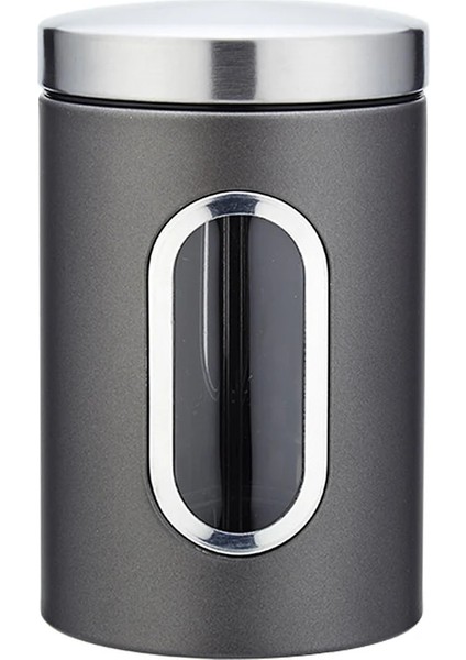 Açık Yeşil Tarzı Mutfak Teneke Kutu Paslanmaz Çelik Tahıl Saklama Kabı Görünür Çay Kahve Kapaklı Kavanoz, Kırmızı (Yurt Dışından)