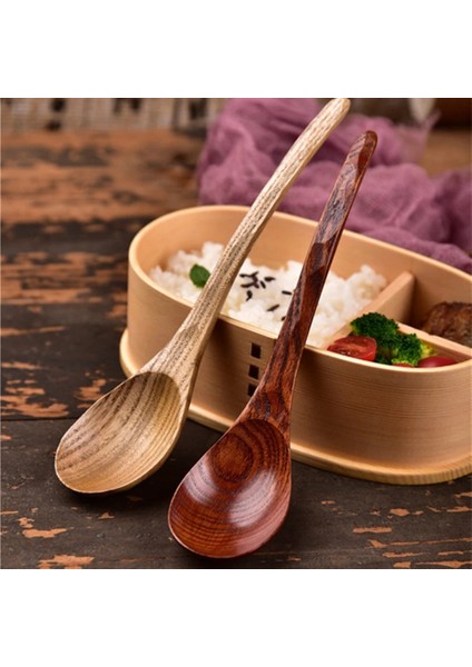 No.4 Tarzı Yaratıcı Japon Tarzı Kayın Kaşık Braape Uzun Saplı Kepçe Kahve Karıştırma Kaşığı Çorba Kaşığı Sofra (Yurt Dışından) indirimleri