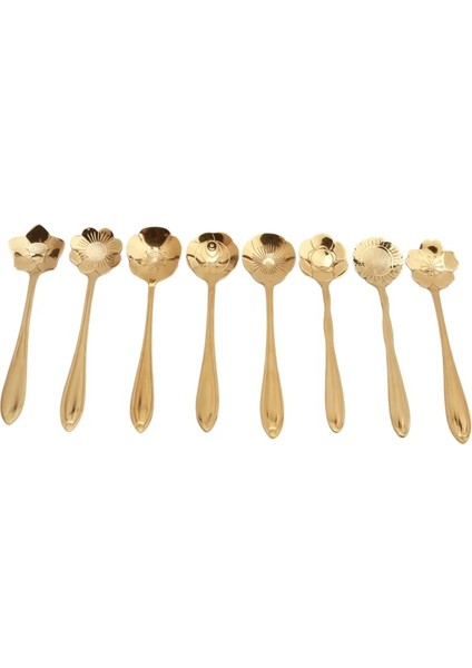 Siyah Stil Et Kiraz Çiçekleri Paslanmaz Çelik Çay Kahve Kaşığı Çay Kaşığı Dondurma Şeker Sofra Takımı Altın Mutfak Sofra Takımı (Yurt Dışından) fiyatları