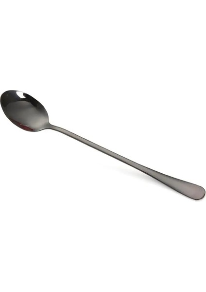 No.4 Tarzı Uzun Saplı Şekilli Kaşık Sütlü Çay Kahve Karıştırma Kaşığı Paslanmaz Çelik Kahve Kaşığı Tatlı Kaşığı Cafe Mutfak Aksesuarları (Yurt Dışından)