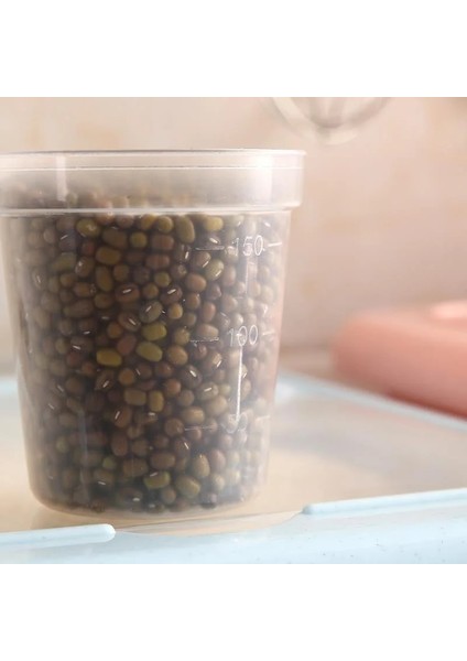 Mavi Stil 10KG Iskandinav Plastik Tahıl Dağıtıcı Saklama Kutusu Mutfak Gıda Pirinç Tahıl Konteyner Organizatör Tahıl Saklama Kutuları Konteyner Kavanozları (Yurt Dışından)