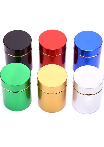 Kırmızı Stil ml Hava Geçirmez Koku Geçirmez Konteyner Alüminyum Bitki Stash Metal Mühürlü Can Çay Kavanozları Kutuları Taşınabilir Saklama Kabı (Yurt Dışından) fiyatları