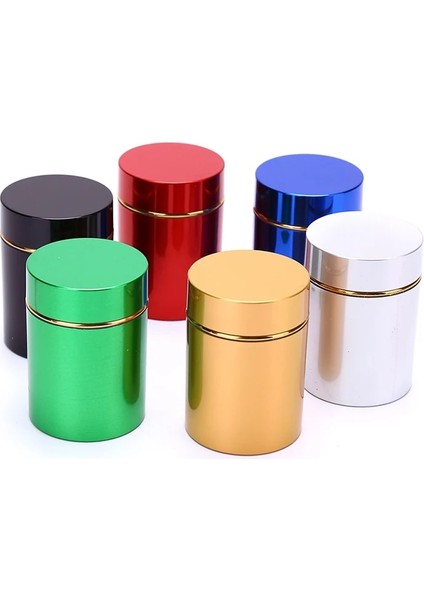 Kırmızı Stil ml Hava Geçirmez Koku Geçirmez Konteyner Alüminyum Bitki Stash Metal Mühürlü Can Çay Kavanozları Kutuları Taşınabilir Saklama Kabı (Yurt Dışından) modelleri