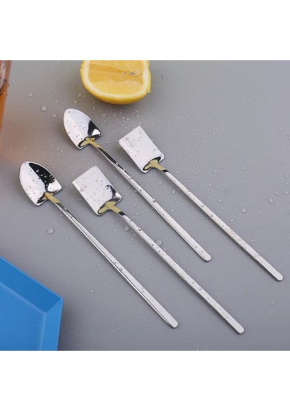 Düz Kaşık Stili Yeni Paslanmaz Çelik Sofra Seti Karpuz Kaşığı Yaratıcı Buz Kaşığı Çay Kaşığı Tatlı Kahve Dondurma Çay Kaşığı (Yurt Dışından) indirimleri