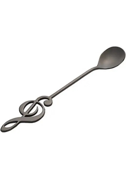 No.4 Tarzı 1 Adet Kahve Kaşığı Çatal Seti Paslanmaz Çelik Retro Müzik Notudondurma Kaşığı Kepçe Yaratıcı Kaşık Çay Kaşığı Moda Sofra Takımı (Yurt Dışından)