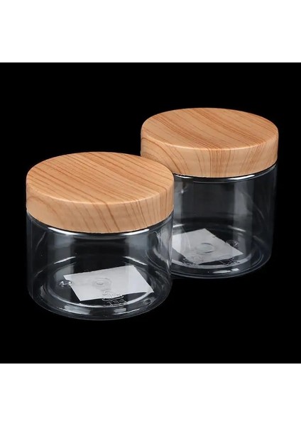 100ML Tarzı Yeni 80ML L Şeffaf Plastik Şişe Ahşap Kapaklı Mühürlü Kavanozlar Konteyner Mutfak Gıda Saklama Kavanozları Nem Geçirmez (Yurt Dışından) modelleri