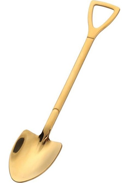 1 Adet Altın Torbalı Bir Stil Yaratıcı Kahve Kaşığı Çatal Seti Meyve Kaşığı Tatlı Dondurma Kaşığı Kepçe Kürek Doğum Günü Hediyesi Karpuz Kürek Sofra (Yurt Dışından)