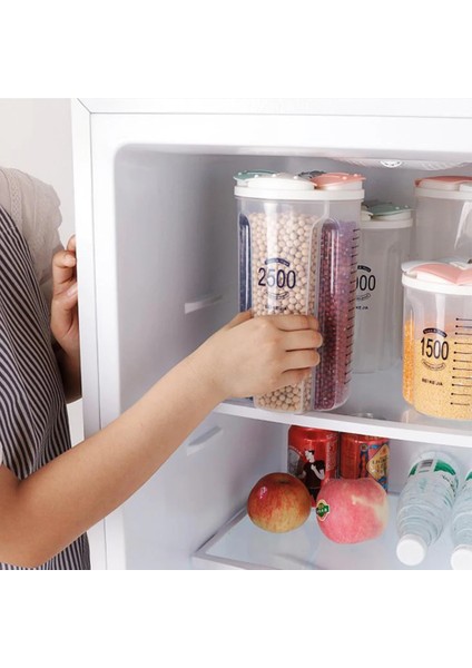 2500ML Tarzı Plastik Bölünmüş Kutu Organizatör Temizle Bpa Içermeyen Plastik Kasa Saklama Kabı Şeker Pamuk Şeker Mutfak Tahıl Kapları (Yurt Dışından) indirimleri