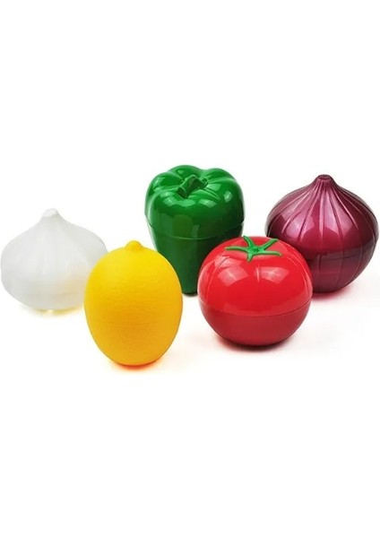 Limon Tarzı Yeni Pp Limon Sarımsak Domates Yeşil Biber Soğan Şeklinde Sebzelik Kutusu Saklama Kutusu Şeffaf Plastik Kutu Buzdolabı Fr (Yurt Dışından)