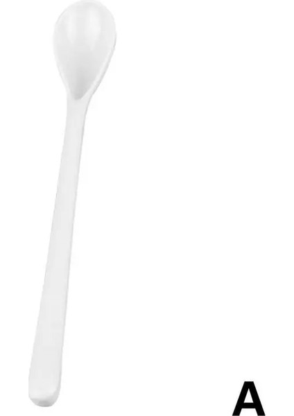 Bir Stil Andy Renk Plastik Uzun Saplı Tatlı Kaşığı Akşam Yemeği Çay Kaşığı Sofra Takımı Karıştırma Kahve Mutfak Kaşık Çorba B1S0 (Yurt Dışından)