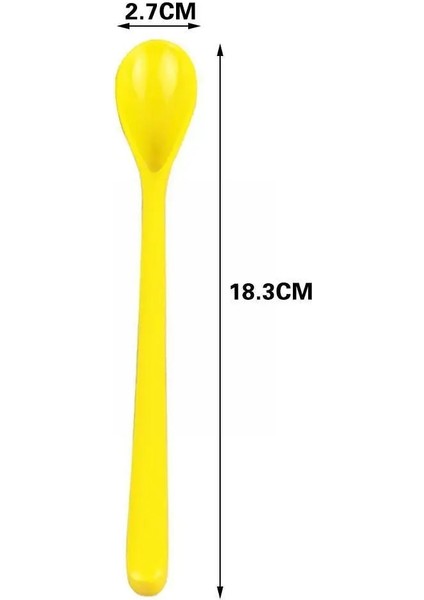 Bir Stil Andy Renk Plastik Uzun Saplı Tatlı Kaşığı Akşam Yemeği Çay Kaşığı Sofra Takımı Karıştırma Kahve Mutfak Kaşık Çorba B1S0 (Yurt Dışından) modelleri